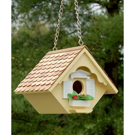 Home Bazaar Little Wren House Birdhouse - Yellow