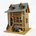 thumbnail image 1 of Home Bazaar Log Cabin Bird House, 1 of 3