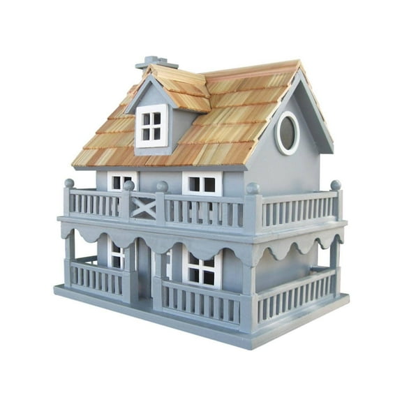 Home Bazaar Novelty Cottage Birdhouse - Blue