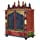 Home and Bazaar Rajasthani Ethnic Handcrafted Wooden Temple/Mandir/Pooja Ghar/Mandapam Size 24x12x29.5 Inch Outer and 21.5x9.5x14.5 Inch Inner (Length x Deep x High) KI-370