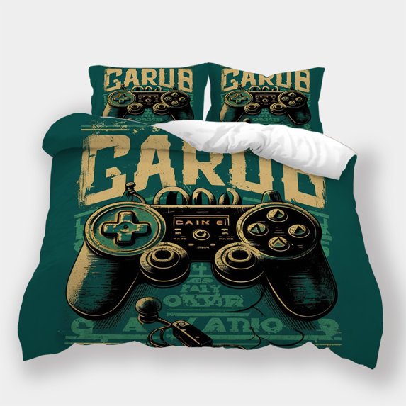 Home Bedclothes Bedding Set Newly Design Duvet Cover Set Gamepad Printed Bedspreads,Full (80"x90")