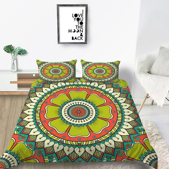 Home Bedclothes Bedspreads Bohemia Printed Printed Bedding Covers Colorful,King(90"x104")