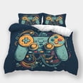 thumbnail image 1 of Home Bedclothes Game Handle Printed Comforter Cover Set Children Gamer Cool Bedroom Decor,Full (80"x90"), 1 of 5