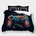 thumbnail image 1 of Home Bedclothes Gamepad Printed Quilt Cover Duvet Cover Set Kids Adult Fashion Bedding Set,California King (98"x104"), 1 of 5