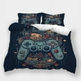 thumbnail image 1 of Home Bedclothes Teen Adult Duvet Cover Set Game City Printed Comforter Cover Pillowcase,Twin (68"x86"), 1 of 5