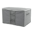 thumbnail image 1 of Home Bedding Quilt Blanket Pillow Dustproof Storage Bag Organizer Gray, 1 of 3