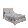 thumbnail image 1 of Home Bedding Set Bed Sheet Mattress Cover Pillowcase Solid Color Polyester Bedding Kit grey king, 1 of 7