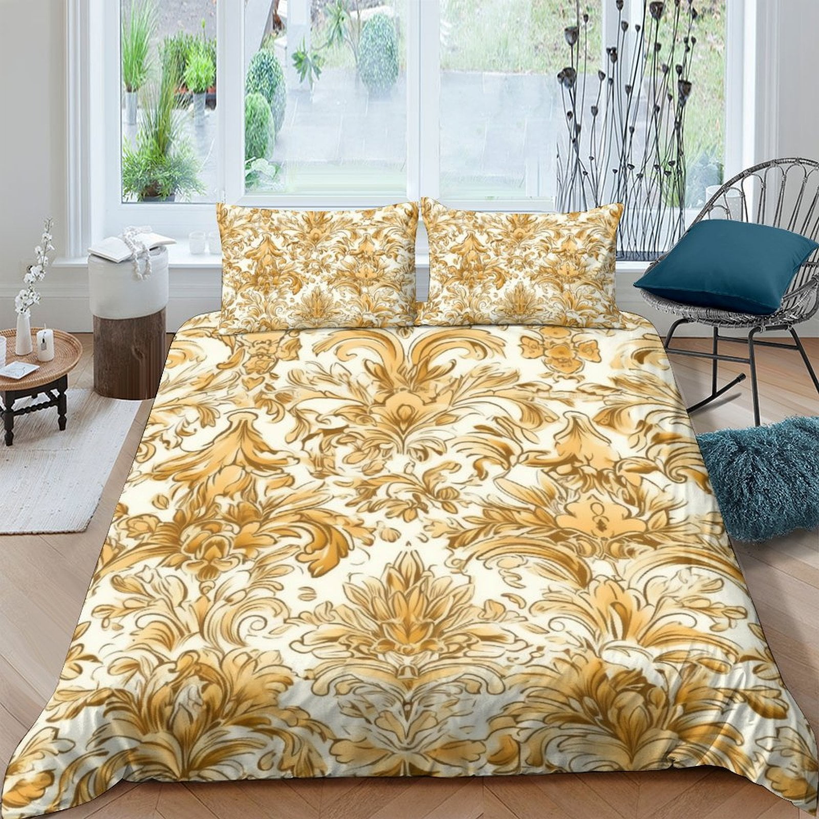 Home Bedding Set Paisley Pattern Printed Comforter Cover Set Adult