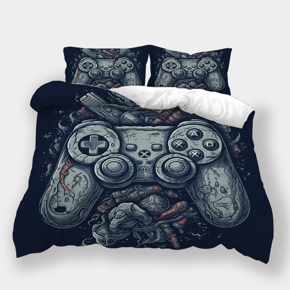 Home Bedding Suit Game Handle Printed Comforter Cover Pillowcase Newly Design Bedroom Decor,Twin (68"x86")