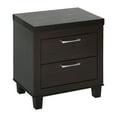 thumbnail image 1 of Home Bedroom Furniture Elegant Mid Century Modern 2 Drawer Nightstand - Tobacco, 1 of 7