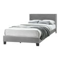 thumbnail image 1 of Better Home Products Giulia Full Gray Faux Leather Upholstered Platform Bed, 1 of 7