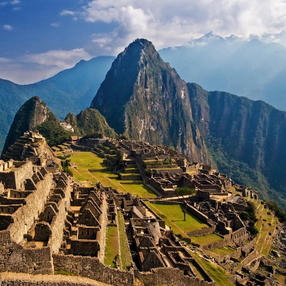 Home Bedroom Machu Picchu 15th Century Inca Citadel Decor Design Vinyl Wall Art Decal | 20 Inches x 20 Inches Living Room Ancient Inca Civilization Historic Sanctuary Wall Mural Decoration Sticker