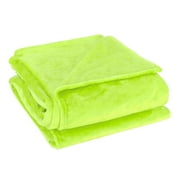 UNIQUE BARGAINS Home Bedroom Warm Soft Microplush Fleece Bed Blanket