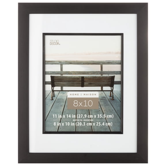 Studio Decor Home Black Studio Frame with Mat
