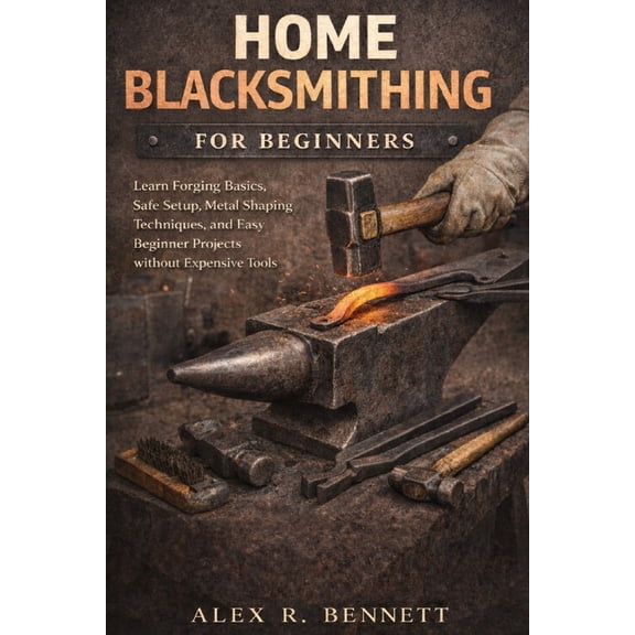 Home Blacksmithing for Beginners: Learn Forging Basics, Safe Setup, Metal Shaping Techniques, and Easy Beginner Projects, (Paperback)