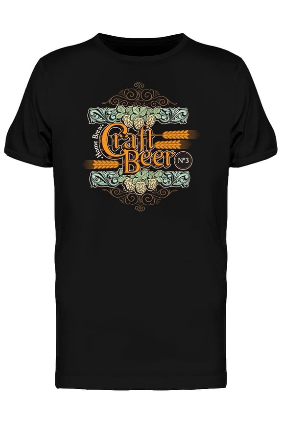 Home Brew Craft Beer T-Shirt Men -Image by Shutterstock, Male 3X-Large