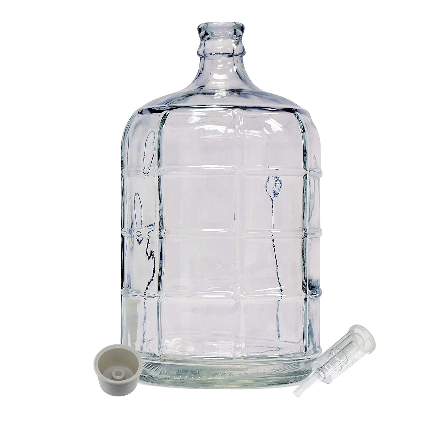 Home Brew Ohio 3 Gallon Glass Carboy with Drilled Bung and ThreePiece