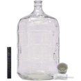 thumbnail image 2 of Home Brew Ohio 6 Gallon Glass Carboy | Includes Drilled Bung & Twin Bubble Airlock | Homebrewing Kit 2 of 4