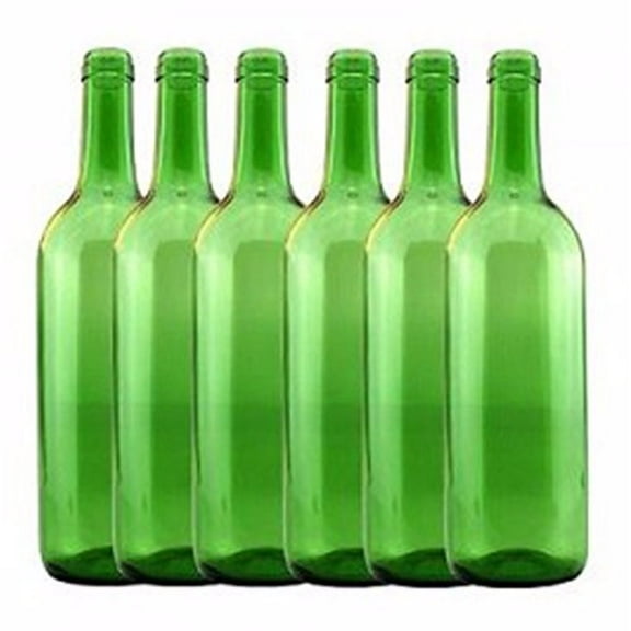 Home Brew Ohio 6 Gallon Bottle Set: Emerald Green Claret/Bordeaux (36 Bottles)