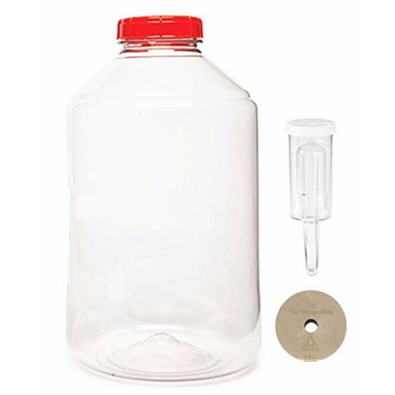 Home Brew Ohio 7 Gallon Fermonster Wide Mouth Carboy With #10 Drilled Stopper...