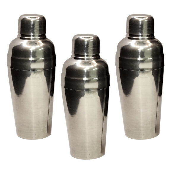 Home Brew Ohio Barware Stainless Steel Cocktail Shaker 300ml (SET OF 3)
