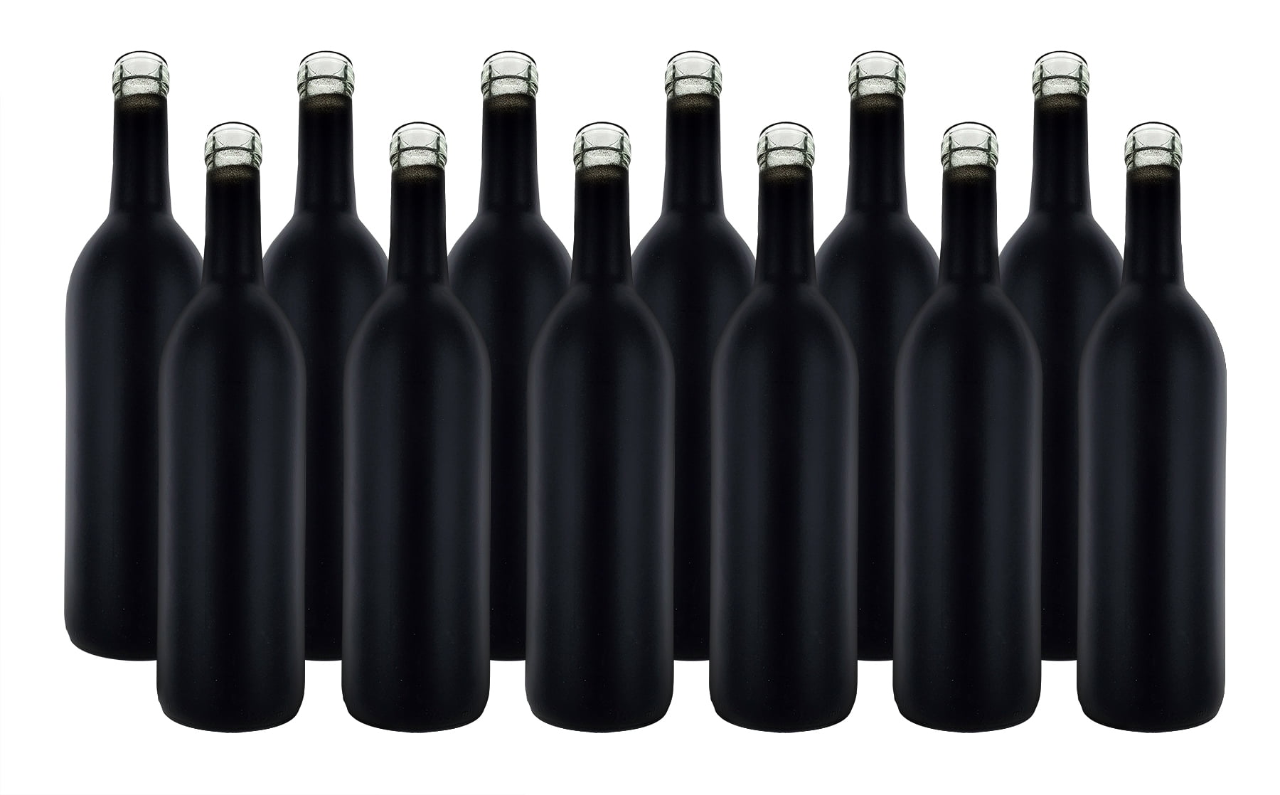 Home Brew Ohio Black Matte 750ml Bordeaux Wine Bottles Box of 12 -  Walmart.com
