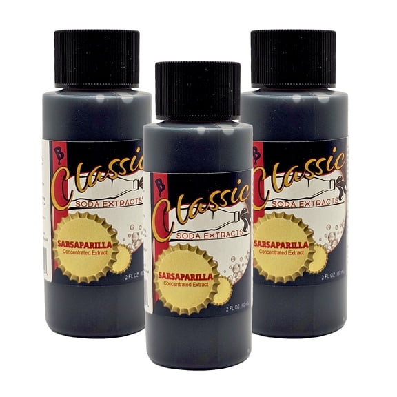 Home Brew Ohio Classic Sarsaparilla Soda Extract Set of 3