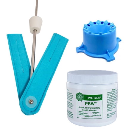 Home Brew Ohio Complete Carboy Cleaning Package (PBW 1#, Carboy Cleaner, Carboy Dryer)