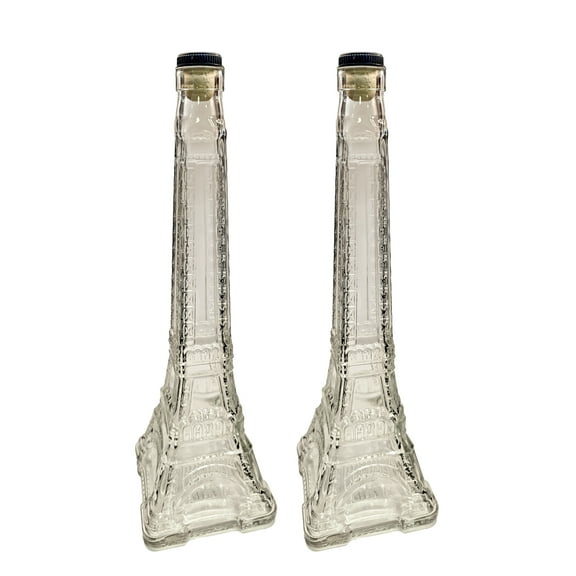 Home Brew Ohio Eiffel Tower Flint Liquor Bottle 500ml with 19mm T-Cork Set of 2