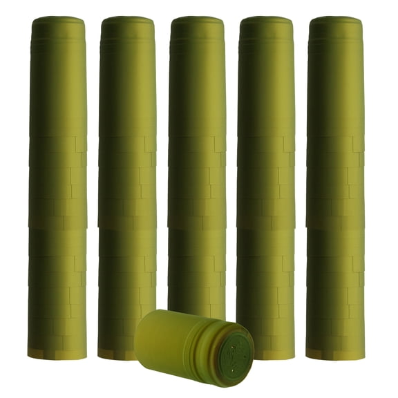 Home Brew Ohio Metallic Lime Green PVC Shrink Capsules 100 count