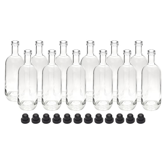 Home Brew Ohio Moonea Liquor Bottles and Corks Set of 12
