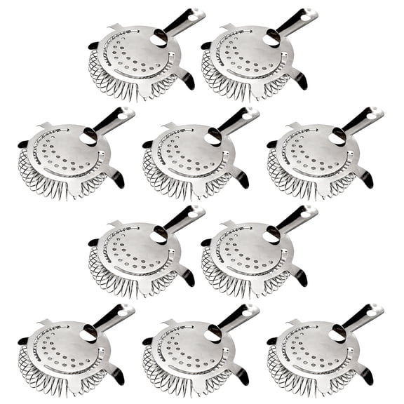 Home Brew Ohio Stainless Steel Bar Strainer 10 Pack