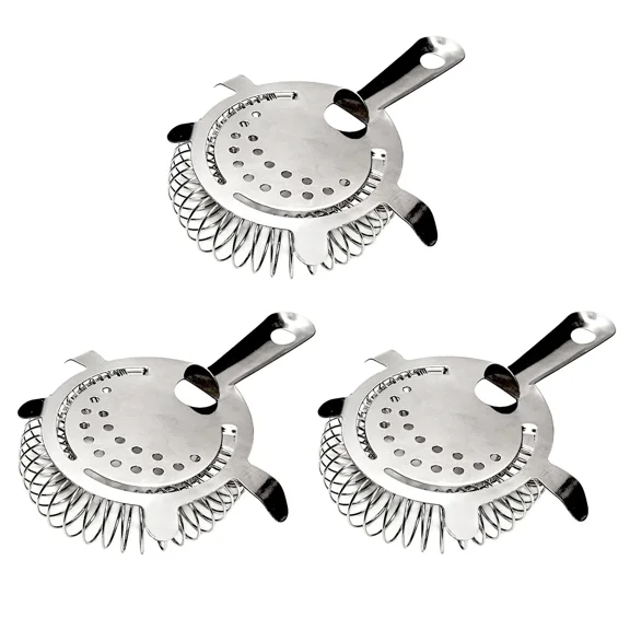 Home Brew Ohio Stainless Steel Bar Strainer 3 Pack