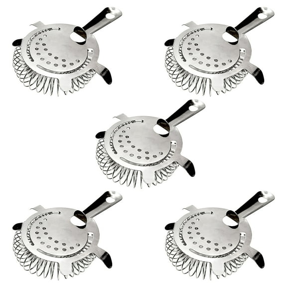 Home Brew Ohio Stainless Steel Bar Strainer 5 Pack
