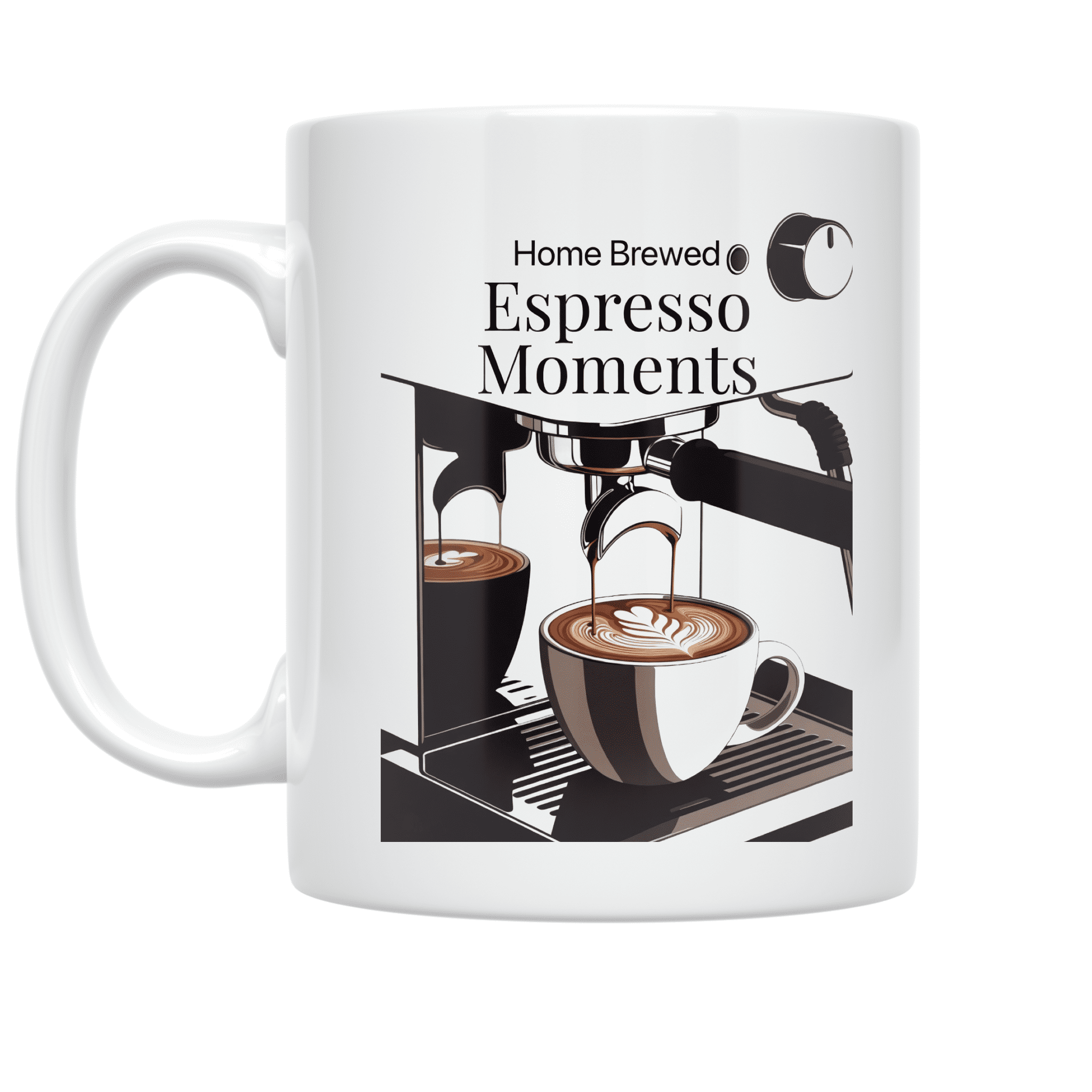 Home Brewed Espresso Moments - Home Barista - 11 oz Ceramic Coffee Mug