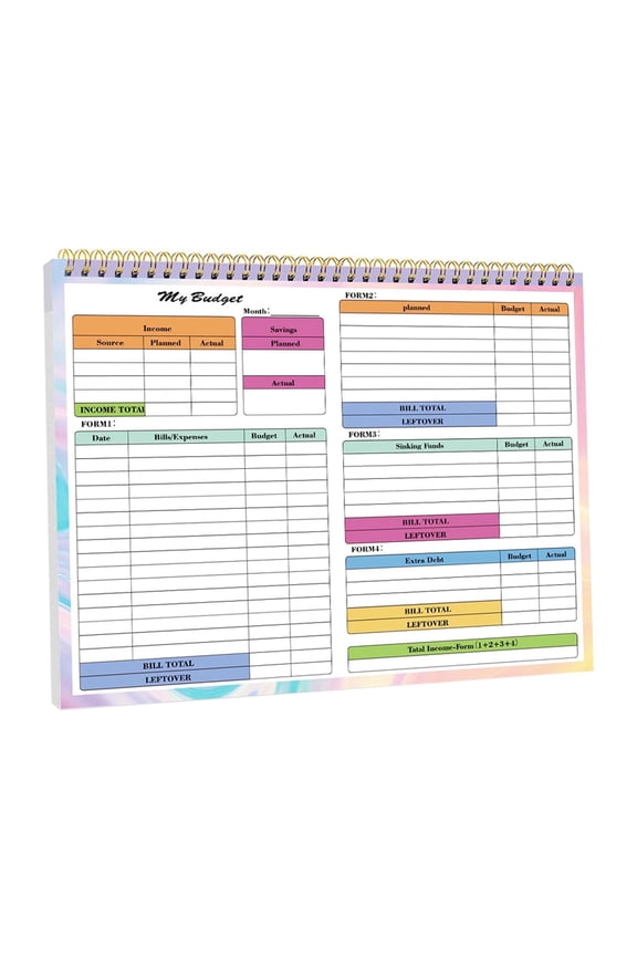 Home Budget Book B5 Size, Undated Monthly Bill Organizer And Finance Planner with Debt And Savings Tracking, Expense Ledger Notebook for Family And Personal Use, 1* Budget Book