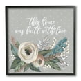 thumbnail image 1 of Home Built With Love Quote Assorted Bouquet 12 in x 12 in Framed Painting Art Prints, by Stupell Home Décor, 1 of 7