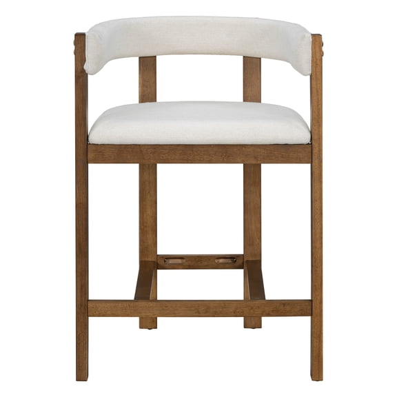 Home Counter Stool (set of 2) with 2-piece, Modern with Crafted, Solid