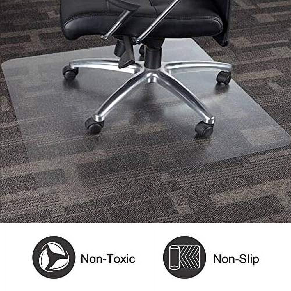  Chair Mat For Hardwood Floor 1.5mm Heavy Duty Desk Chair Mats  For Office Chair 48x48 48x60 Transparent Computer Floor Mat Office Home  Floor Protection Mat For Wood/Tile Can Be Used