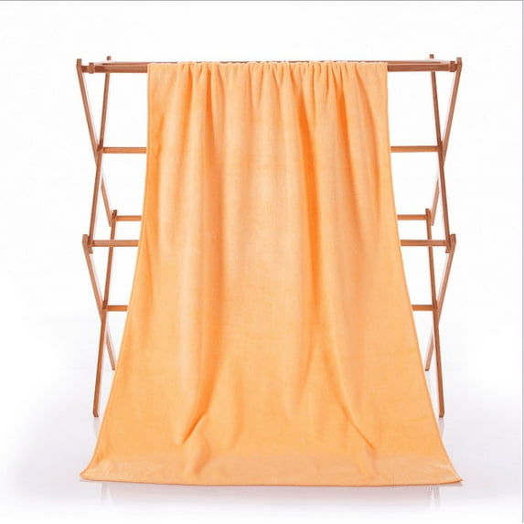 Home Cal Microfiber Gym Towel Fast Drying Sports Towel Outdoor Fitness Absorbent Sweat Towel for Men & Women,71"×35", Orange