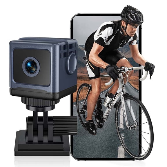 Home Camera HD Mini Indoor Camera Suitable for Home Office Security Elderly Baby and Pets (Video Only) Black