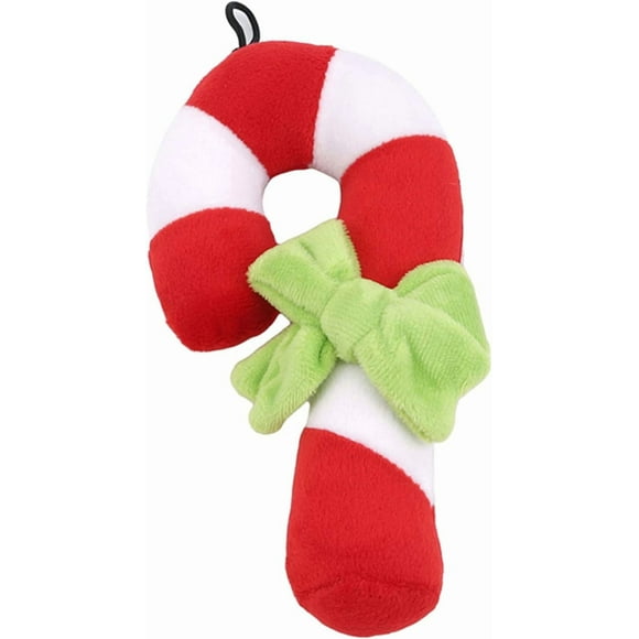 Home Candy Cane Shape Dog Toy Christmas Tree Xmas Christmas Chew Cute Pet Sounding Toy