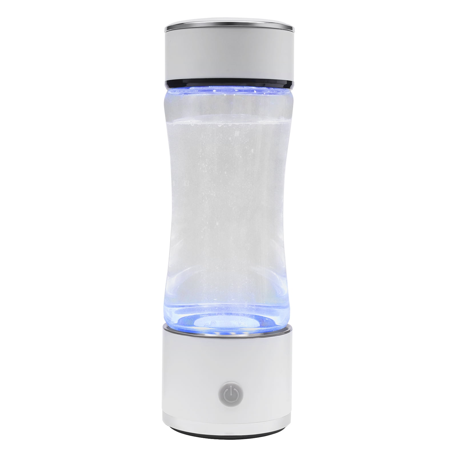 Home Car Hydrogen Portable Water Cup 12.85oz Hydrogen Water Cup Office Travelling Hydrogen Water Bottle White Hydrogen Water Generator Bottle Water Glass Ionizer Machine Rich Water 1500mah Battery