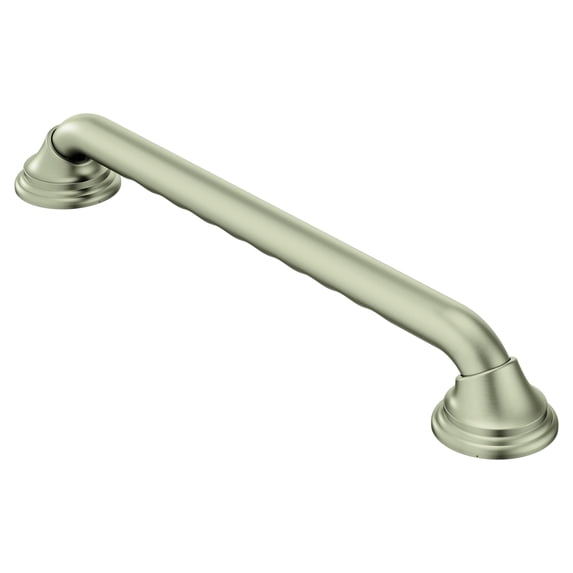 Moen Brushed Nickel Bathroom Safety 42-Inch Designer Grab Bar with Curl Grip