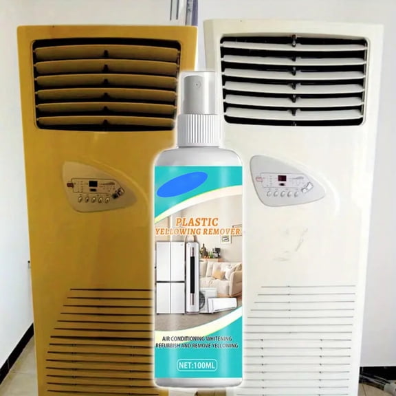 Home Care, Yellow Stain Remover, Multi-Surface Cleaner, Plastic Restorer, 100Ml Formula Made for Yellowed Air Outer Plastic, Also Compatible with Fridge Plastic, Furniture