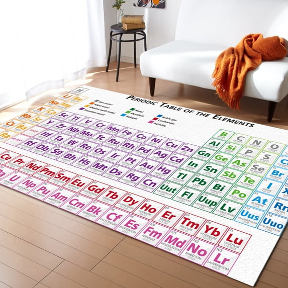 Home Carpet Periodic Table Of Carpets for Living Room Anti-slip Carpet for Bedroom and Kitchen