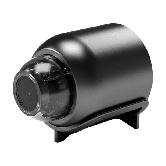 Home Cat Eye Camera Mini Camera for Home 1.1 Inches Popular Mini Camera Indoor Use 1080P Full Resolution Motion Detection Night Vision Black 2.5x2cm