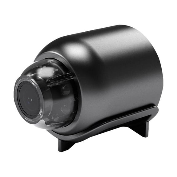 Home Cat Eye Mini Camera, 1080P Indoor Use, Motion Detection with App Alerts, Built-in Microphone, Easy Setup, Black ABS