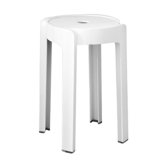 Home Chairs Long Legged Stool ,18" Stackable Long Stools for Dining, Entryway, or Living Room, Lightweight & Modern Design, Minimalist Style