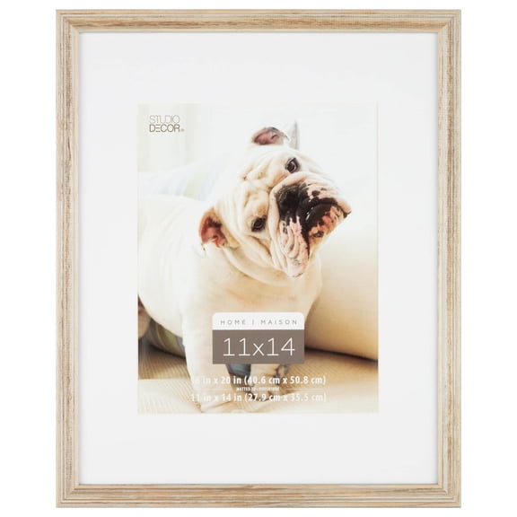 Studio Decor Home Champagne Wooden Frame with Mat